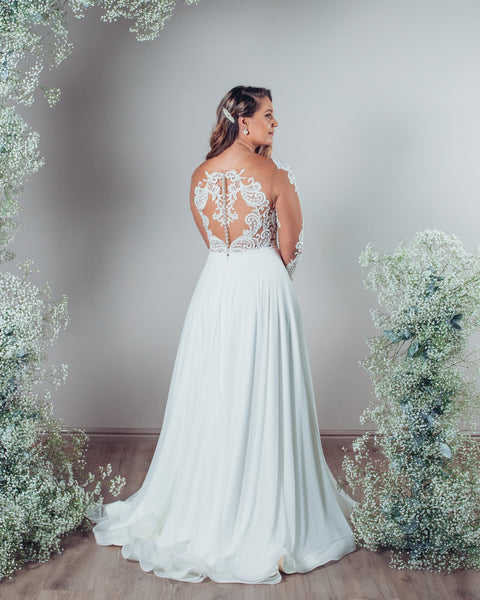 Wedding Dress; Allie with sleeves