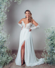 Load image into Gallery viewer, Wedding Dress; Allie with sleeves