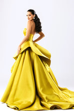 Load image into Gallery viewer, Yellow Satin Ballgown
