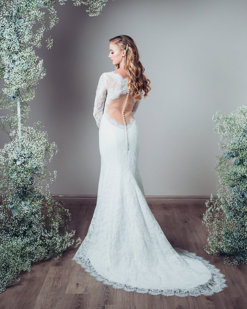 Olivia bridal gown - Cream - PLAIN DRESSES
